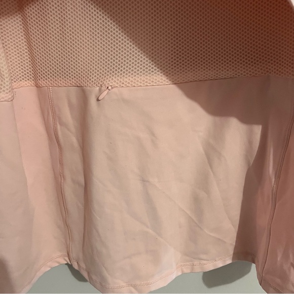 Fabletics Blush Pink Zip-Up Jacket zip pockets thumb holes 1X Athletic Trinity - Picture 6 of 11